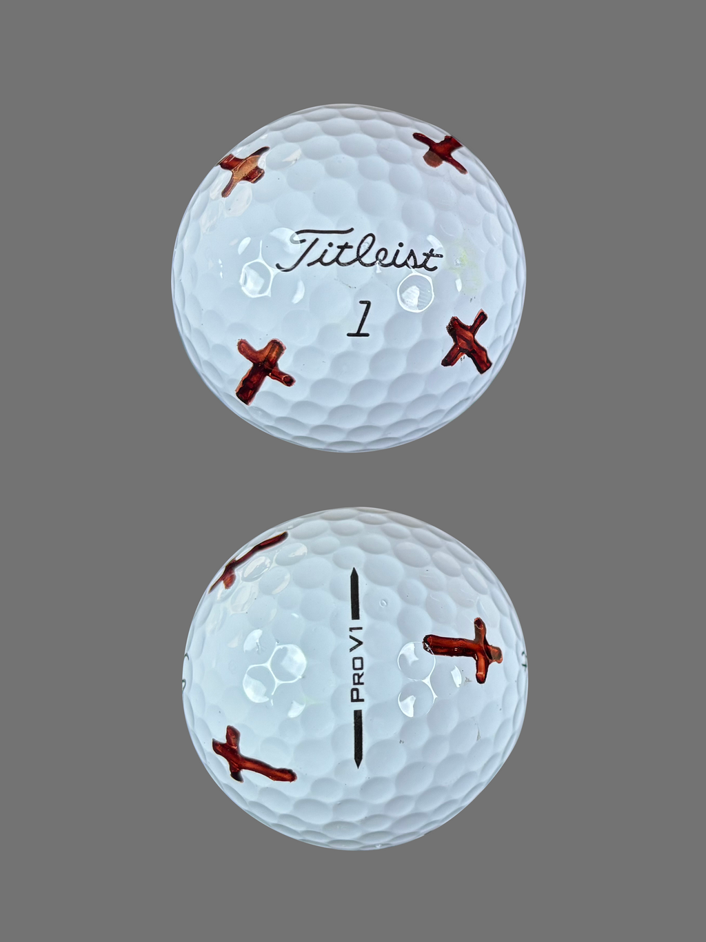 Easy Mark Cross Golf Ball Stencil