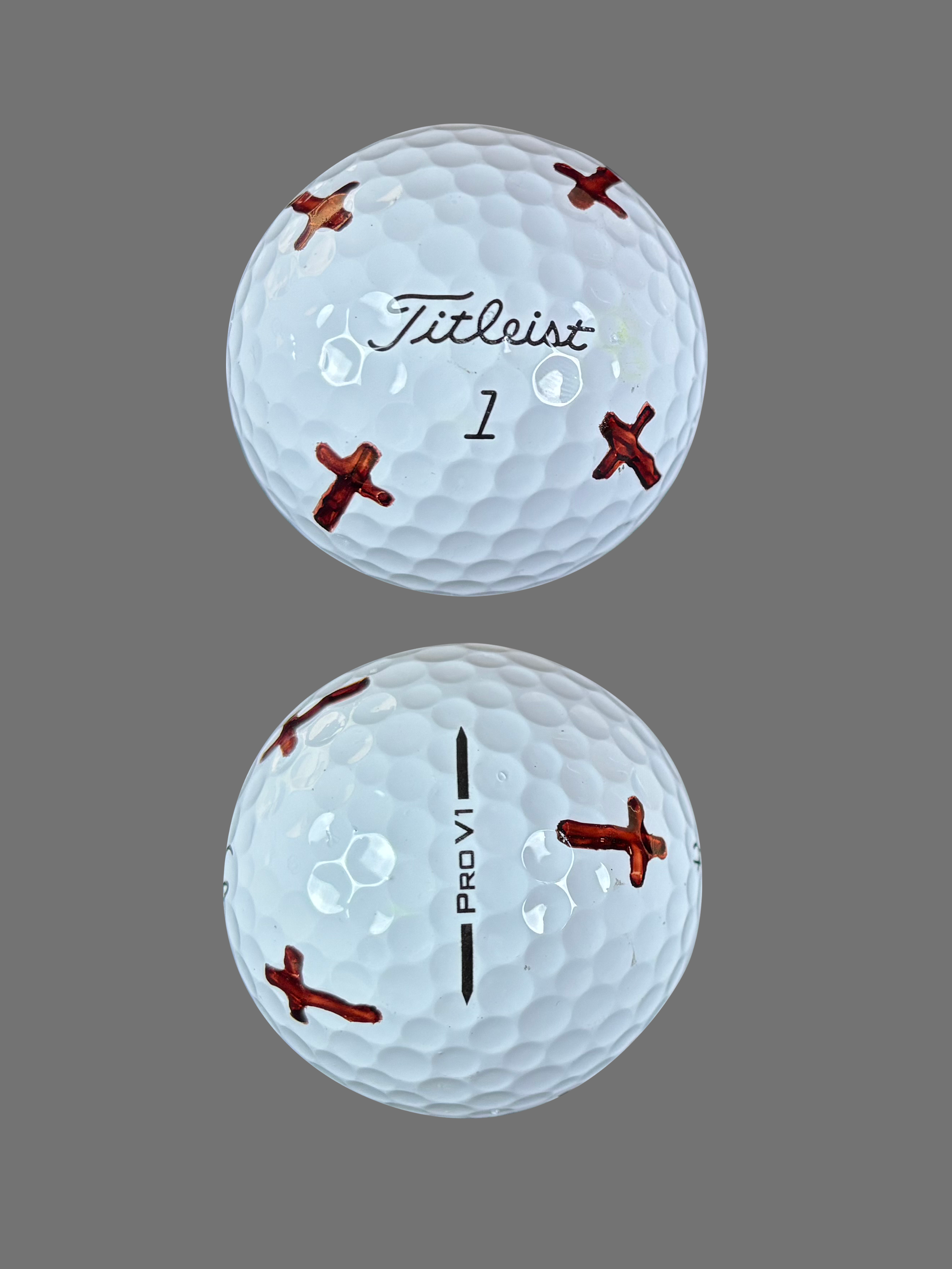 Easy Mark Cross Golf Ball Stencil