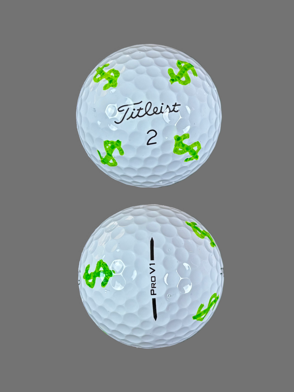 Easy Mark Dollar Sign Golf Ball Stencil