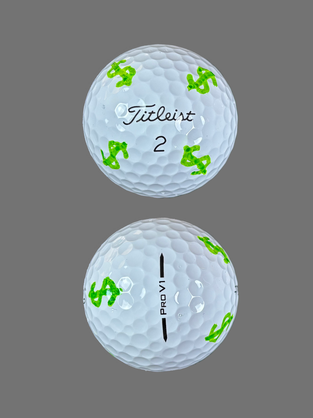 Easy Mark Dollar Sign Golf Ball Stencil