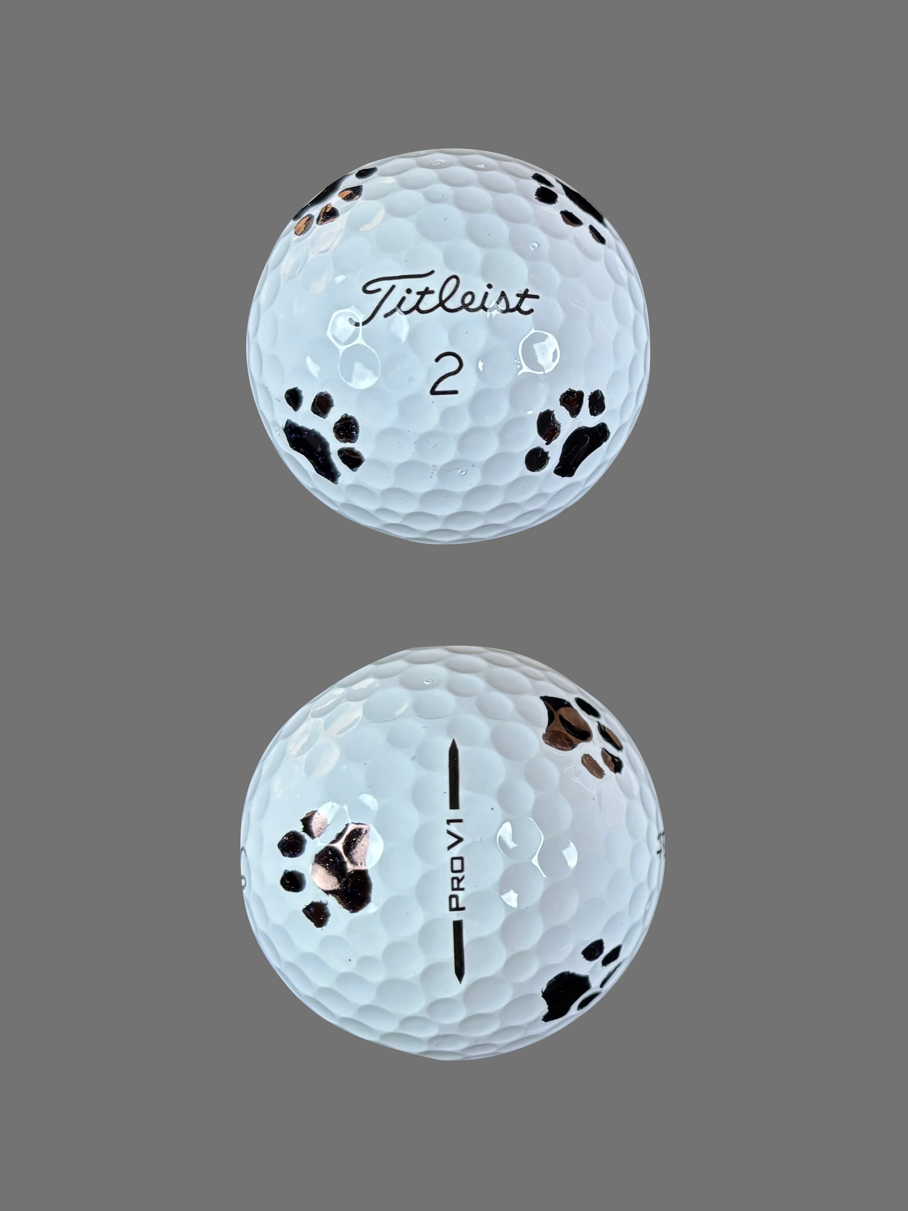 Easy Mark Paw Print Golf Ball Stencil