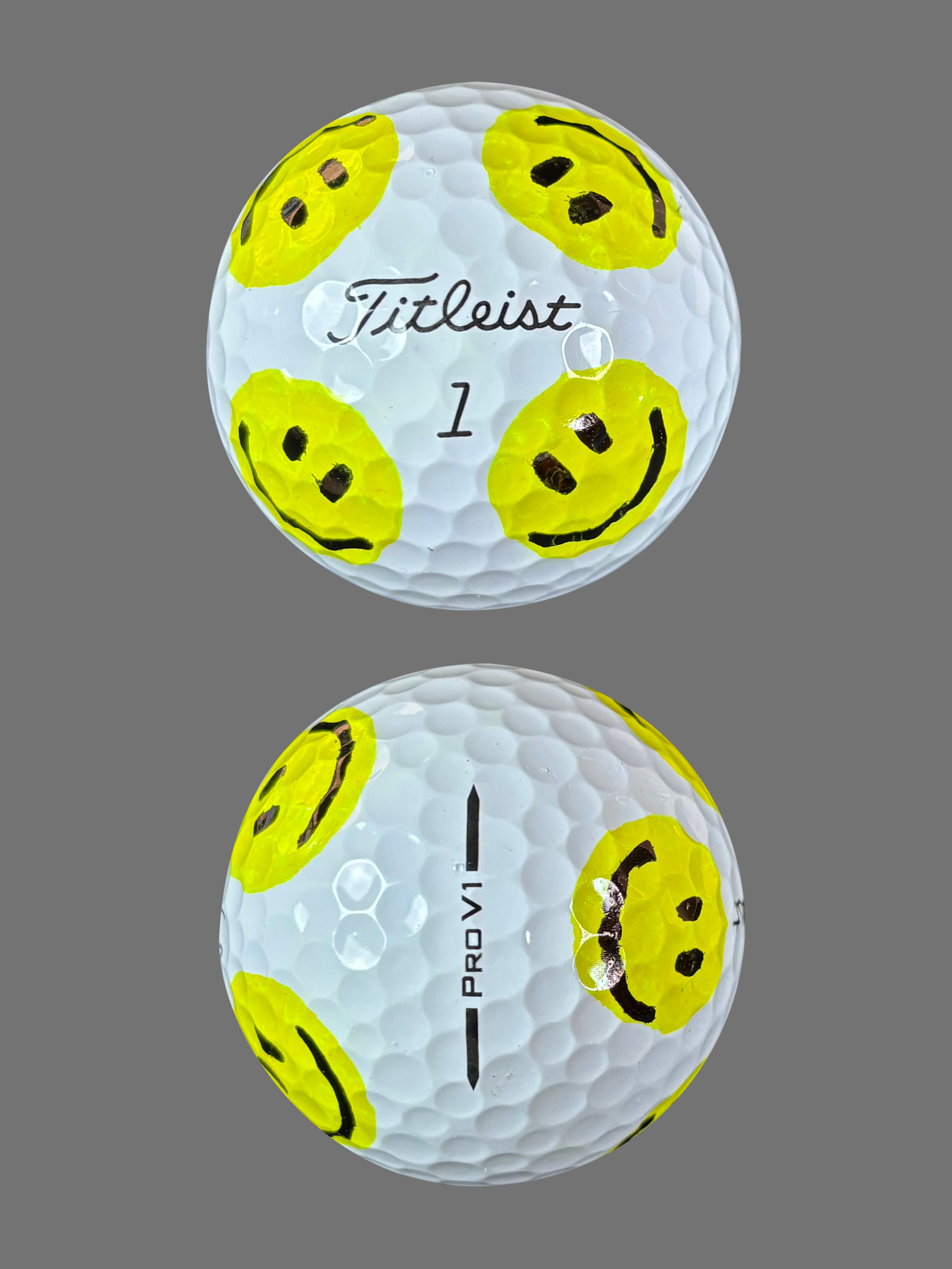 Easy Mark Smiley Face Golf Ball Stencil